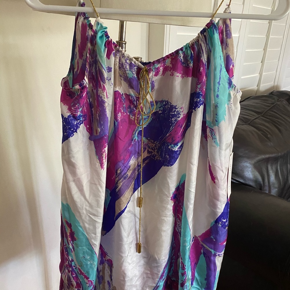 Colorful Abstract Women's Dress - Picture 13 of 14